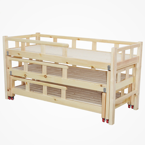 Meubles de lit pour bébé Lit push-pull Lit de jardin d'enfants <span class=keywords><strong>Berceau</strong></span> en bois massif de chêne - Product Image 3