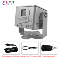 Projecteur laser d'avertissement pour véhicule 12V/24V RGB IP65 étanche avec télécommande, lumière laser d'urgence extérieure réglable à 180°