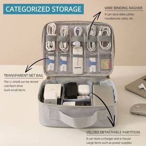 Multipurpose Travel Digital Accessories Oxford Fabric Organizer Bag Electronic Product Accessory Storage Bag - Product Image 5