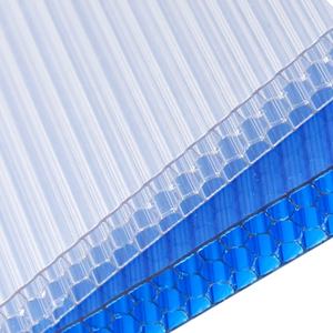 Plaque de polycarbonate alvéolaire multicouche anti-UV en polycarbonate PC de 8 mm, 10 mm, 16 mm pour toiture - Product Image 6