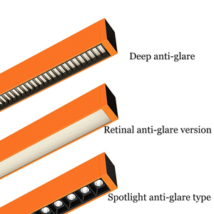 Modern Seamless Splicing Aluminum Linear Hanging Pendant <strong>Light</strong> <strong>Fixture</strong> Minimalist <strong>Office</strong> Lighting Contemporary Chandelier - Product Image 4