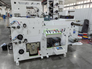 Etiqueta adhesiva Tipografía Película de papel de aluminio Plástico 2 colores Taza de papel PVC OPP <span class=keywords><strong>Vinl</strong></span> Rollo a carrete Máquina de impresión flexográfica - Product Image 2