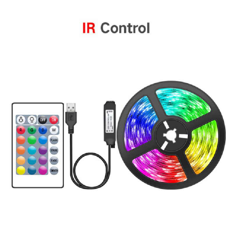 แถบ LED 3535 พร้อมรีโมทคอนโทรล IR 24 ปุ่ม