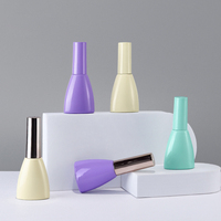 Esmalte de Uñas en Gel UV LED OEM ODM de 9 ml, Botella de Vidrio con Tapa, Superficie Grabada con Ácido, Impresión, Sellado con Pincel Transparente