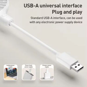 Nouveauté : Mini ventilateur de bureau silencieux rechargeable par USB, portable, pour l'été, à faible bruit - Product Image 3
