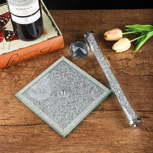 Rollo de papel de cocina vertical artesanal de cristal al por mayor de fábrica, toallero de papel, toallero de plástico, toallero de <span class=keywords><strong>trapo</strong></span> - Product Image 5