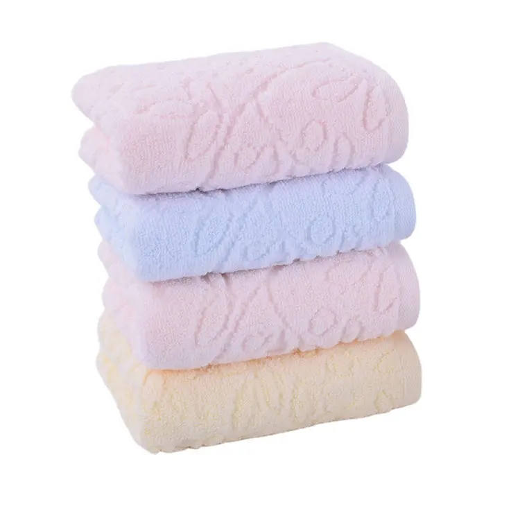 Ensemble de serviettes de bain serviette de visage en coton personnalisé pur gaze de coton douche cinq jet léger doux personnalisé Logo nom serviettes de visage