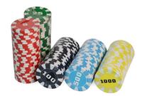 Jetons de poker RFID personnalisés à impression numérique, prix de gros, ISO15693, 14 couleurs, épaisseur 3,3 mm, finition givrée