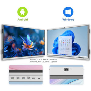 Tableau interactif intelligent Android 16 <span class=keywords><strong>OPS</strong></span> 4K multi-touch pour l'éducation, tableau blanc interactif pour les réunions de bureau, DDP - Product Image 5