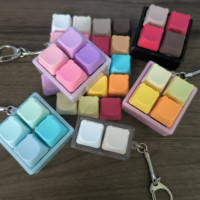 Multi-color Glossy Transparent Bear Shape 1u Blank Keycap PBT/PC Material for Stress Relief Switch Tester/Mechanical Keyboard