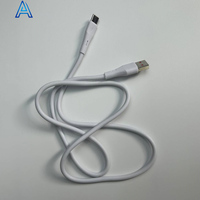 USB-A putih tipe-c 0.9M harga rendah kualitas tinggi pabrik OEM grosir kabel pengisian transfer data jumlah besar untuk pengisi daya USB