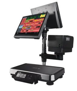 Good Partner Capacitive Touch Screen 14.1'' Full HD Display Cash Register All in One POS Terminal in Android with Weighing Scale