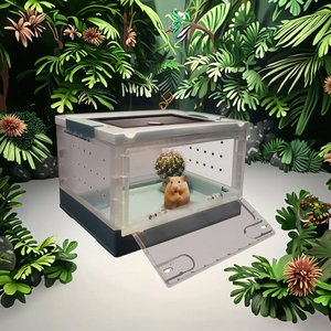 Terrarium pour reptiles transparent, grand espace, <span class=keywords><strong>cage</strong></span> respirante, <span class=keywords><strong>cage</strong></span> pour animaux de compagnie pour petits animaux - Product Image 4