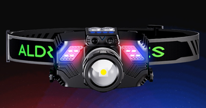 High Power Rechargeable Headlamp, 6000K Daylight White <b>Light</b> with Power Display, IP65 Rated for Camping and Night Activities - Product Image 2