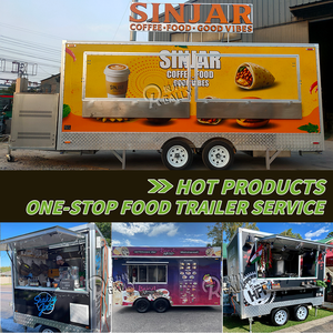 Remorque de camion-restaurant résistante aux intempéries, cuisine mobile, équipement <span class=keywords><strong>en</strong></span> acier inoxydable, chariot de concession extérieur, stand de restauration rapide - Product Image 5
