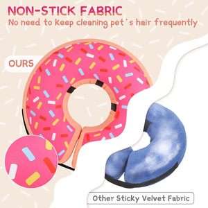 Donut Pet <b>Collar</b> Soft Protective Neck Brace Adjustable Dog <b>Collar</b> Cute Treat Print for Recovery - Product Image 5