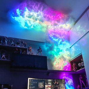 ไฟตกแต่งบรรยากาศห้องนอน/ห้องเกมส์ แบบติดผนัง/เพดาน RGB ไฟกลางคืนอัจฉริยะ DIY LED รูปทรงเมฆฟ้าคะนอง สำหรับ Xiaomi - Product Image 3