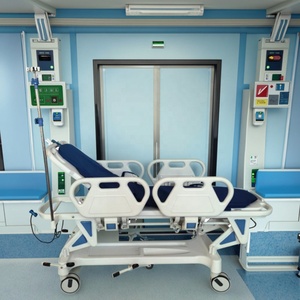Hospital Furniture Metal Healthcare <strong>Transfer</strong> <strong>Trolley</strong> Infusion 70 Adjustable Back Rest Central Braking System For School Use - Product Image 3