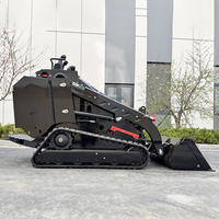 Mini-chargeuse compacte diesel sur chenilles pour l'agriculture et le jardin, livraison gratuite, en stock