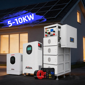 Complete <b>Kit</b> Home 5kW 10kW <b>Solar</b> PV Energy System with Folding Panels and Mobile Battery Case for Emergency <b>Power</b> Supply - Product Image 1