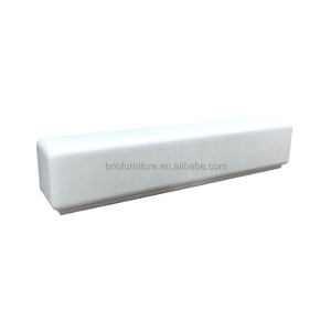 Banc en ciment GFRC de haute qualité, design Wabi Sabi, mobilier d'extérieur de luxe, sièges rectangulaires en béton durables - Product Image 5