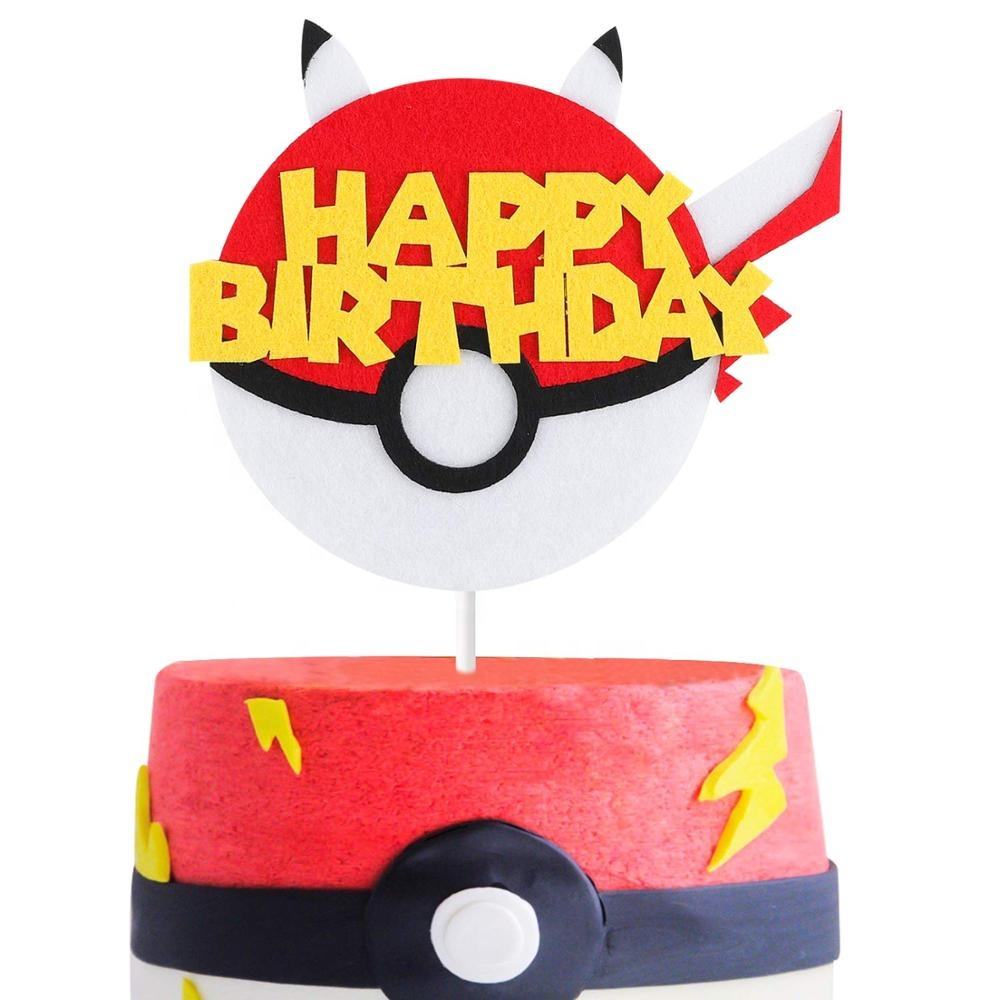 YOT-Decoración <span class=keywords><strong>de</strong></span> tartas para niños, decoración <span class=keywords><strong>de</strong></span> tartas <span class=keywords><strong>de</strong></span> fiesta <span class=keywords><strong>de</strong></span> Pikachu inspirada en cumpleaños, decoración <span class=keywords><strong>de</strong></span> tartas para <span class=keywords><strong>Infant</strong></span> <span class=keywords><strong>Shower</strong></span>, adecuado para niños