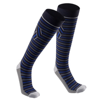 Chaussettes de compression personnalisées, chaussettes de sport à compression, nylon et élasthanne, bout sans couture, talon antidérapant, confort amélioré, logo OEM, unisexe