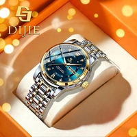 Montre pour homme d'affaires authentique, nouvelle arrivée, directement de l'usine, quartz, alliage, bracelet en acier inoxydable, aiguilles, chiffres romains, lumineuse, luxe