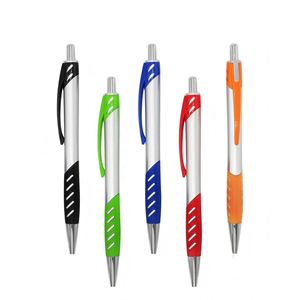 Venta al por Mayor de Bolígrafos de Plástico de 1.0 mm con Logotipo Personalizado, Agarre de Goma, Colores Surtidos, Papelería de Lujo - Product Image 1