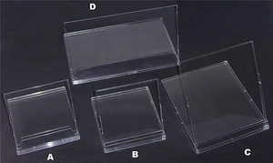 Nhỏ nhựa <span class=keywords><strong>CD</strong></span> lịch lưu trữ hộp rõ ràng Lịch hiển thị cảnh quan trường hợp - Product Image 4