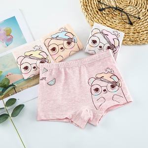 Paquete de 4 Calzones Tipo Bóxer para Niñas Estudiantes, Ropa Interior Infantil de Algodón Transpirable, Calzones de Seguridad de Algodón para Niñas - Product Image 4