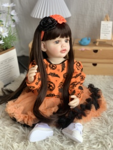 Muñeca Reborn <span class=keywords><strong>de</strong></span> Porcelana Suave, Vestido Grande <span class=keywords><strong>de</strong></span> Ángel, Juguetes DIY, Muñeca Elsa <span class=keywords><strong>de</strong></span> Tamaño Real para Niñas - Product Image 6