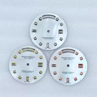 Cadran de montre en acier inoxydable de 31 mm, motif nacre, non lumineux, avec index en diamant pour mouvement 8285