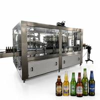 Machine de lavage, de remplissage et de bouchage entièrement automatique 3 en 1 pour bouteilles en verre (vin, alcool, liqueur, bière) pour la production de bière