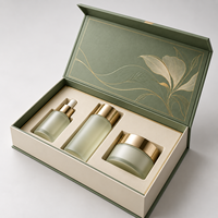Boîte cadeau rigide magnétique personnalisée avec estampage or de qualité supérieure, avec insert en EVA, emballage cosmétique de luxe biodégradable pour soins de la peau