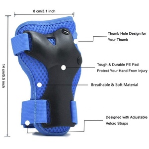 आउटडोर खेल बच्चों 6 pcs कलाई घुटने कोहनी स्केटिंग के लिए safetyprotective संरक्षण पैड सेट सायक्लिंग स्कूटर - Product Image 3