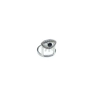 Crystal Eye <b>Ring</b> 316L Stainless Steel PVD <b>Gold</b> Plating Adjustable Fashion Jewelry - Product Image 1