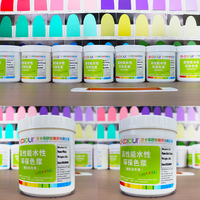Colorant industriel à base d'eau, pigment liquide huileux 1 kg, pigment de revêtement non toxique, peinture, résine, peinture murale, pigment artistique