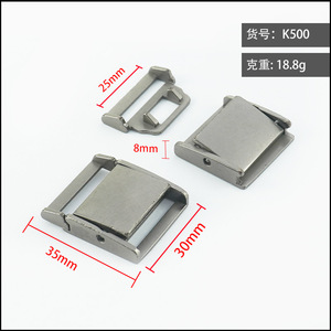 Side Release Buckle Zinc Alloy 25mm Inner Diameter Durable For Bags <b>Webbing</b> Hardware Accessories - Product Image 5