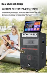 22inch Screen Battery Powered Professional 18inch Speaker 1000W Sound System Touch Screen Video Passive Speaker 558 Professional - Product Image 5