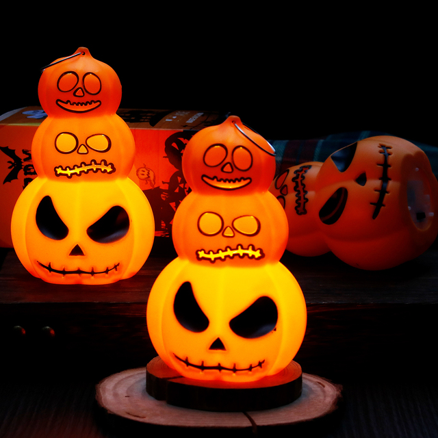 ZSENCIT HJ015-1 Halloween Decoration Pumpkin Lantern Handmade Waterproof Battery Operated Flameless Durable Warm Yellow LED