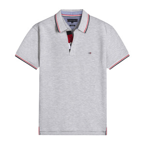 <span class=keywords><strong>Polo</strong></span> de calle de alta calidad con bordado transpirable de color <span class=keywords><strong>s</strong></span>ólido para hombre, <span class=keywords><strong>Polo</strong></span> de manga corta de algodón informal - Product Image 4
