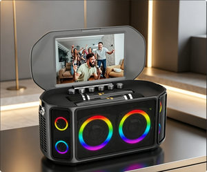 Altoparlante Bluetooth Deluxe per Feste con Luci, Radio, Cassa Acustica LED Wireless, Altoparlante Multimediale per Balli - Product Image 1
