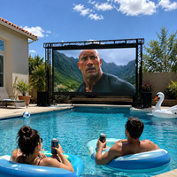 Écran LED extérieur DDW pour piscine P3.91 IP65 étanche, mur vidéo à louer, support de scène événementiel réglable