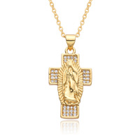 Colliers pendentifs tendance, médailles de prière, colliers personnalisés avec nom, colliers délicats en émeraude d'eau douce, colliers de la Vierge Marie