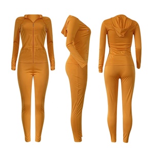 Liu Ming-Conjunto de <span class=keywords><strong>chándal</strong></span> de 2 piezas para <span class=keywords><strong>mujer</strong></span>, Sudadera con capucha, pantalones de <span class=keywords><strong>chándal</strong></span> para correr, gran oferta - Product Image 4