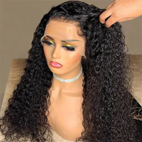 Perruques Lace Front en Cheveux Humains Vierges Vietnamiens Naturels, HD Transparentes, Sans Colle, pour Femmes Noires, Vente en Gros