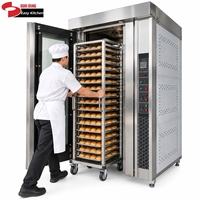 Four à convection industriel à chariot à 5/10/12/16 plateaux pour la cuisson du pain, des gâteaux et des pâtisseries en boulangerie, 380V, en acier inoxydable, four commercial