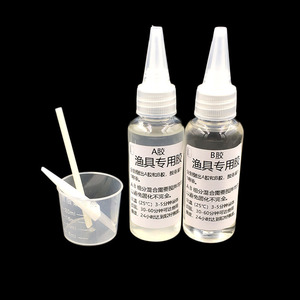 Fishing Accessories <b>Plastic</b> Adhesive AB Glue Quick Dry for Fishing <b>Rod</b> Building 20ml Set with Mixing Cup - Product Image 1