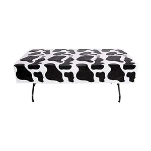 2 Cow Spots Table Cloth Covers Farm Barnyard Animal Birthday Party 54" x 72"